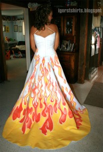 tacky wedding dress