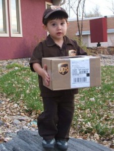 UPS Delivery Man Kids Halloween Costume