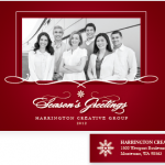 123Print Holiday Script Business Greeting Card