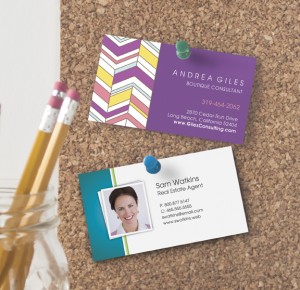 123Print Business Cards on Bulletin Board