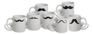 123Print Personalized Mustache Mugs