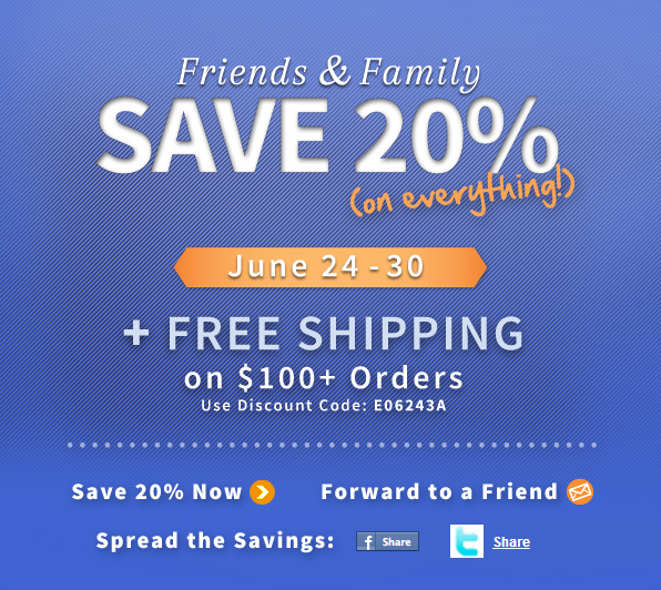 123Print Friends & Family Email