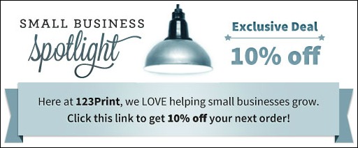 123Print Small Business Spotlight Exclusive Offer
