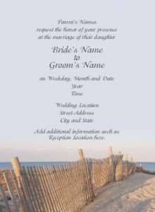 Casual Wedding Invitation from 123Print - Endless Dunes