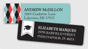 Graduation Address Labels from 123Print