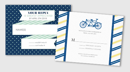 Wedding RSVP Cards from 123Print