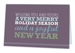 123Print Very Merry Holiday Greeting Card