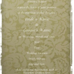 123Print Rustic Nuptials Wedding Invitations Moss and Ecru