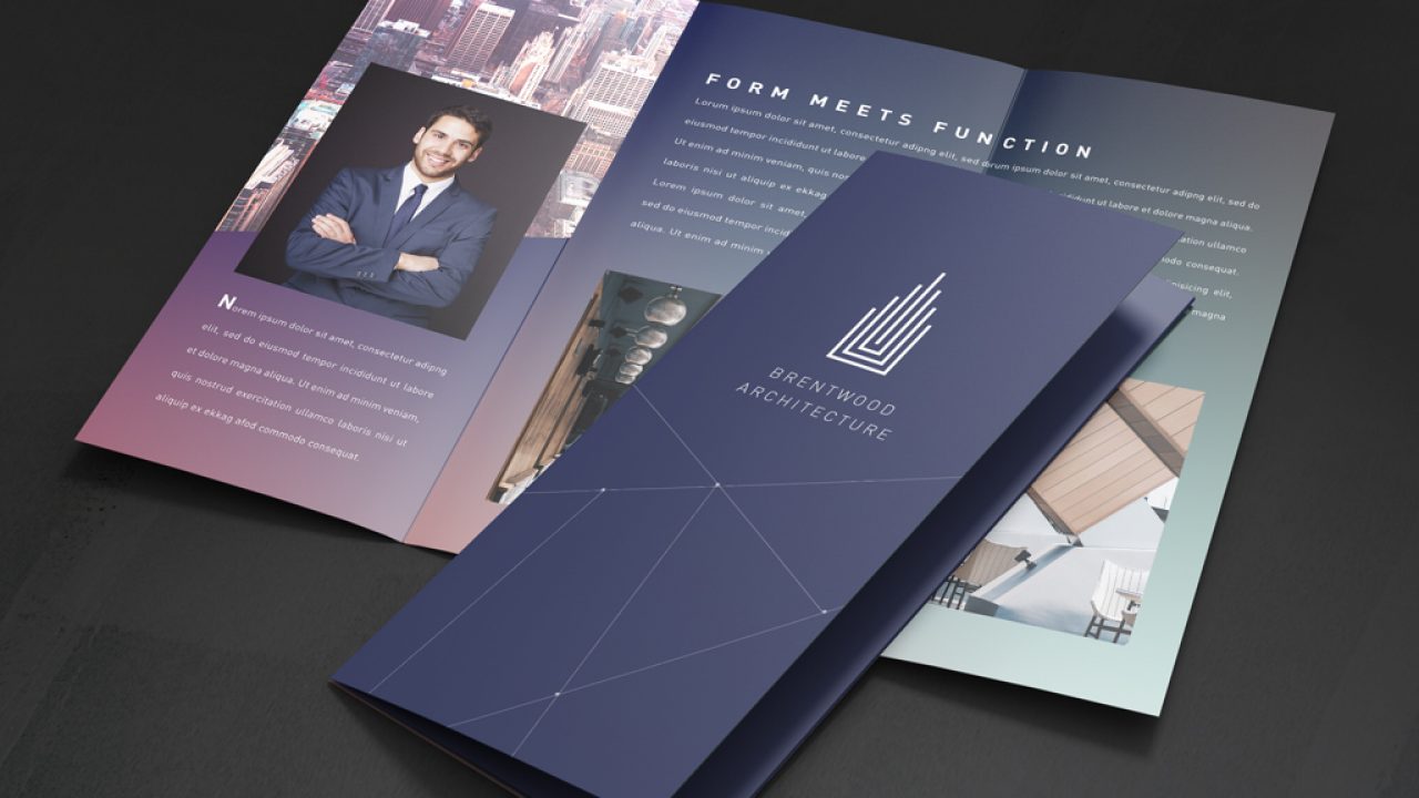 How to Choose the Right Brochure Template - 21Print Blog With Half Fold Menu Template